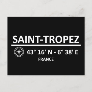 Cartão Postal De Festividades Coordena o Santo Tropez