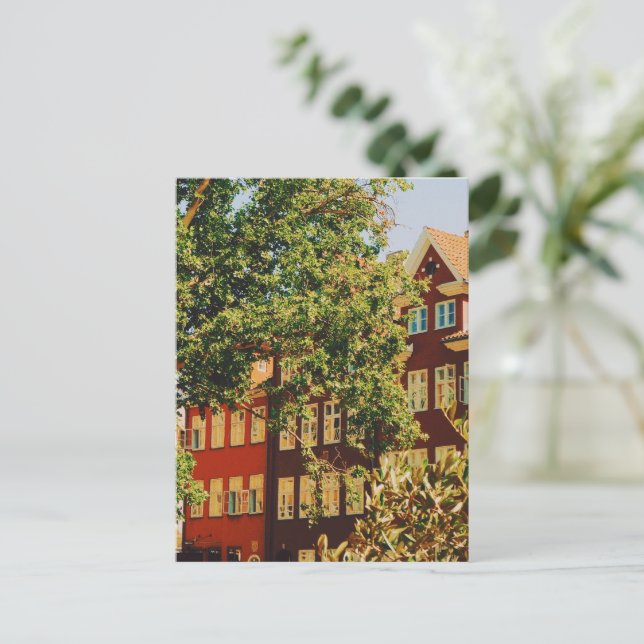 Cartão Postal De Festividades Copenhaga vibrante (Em pé/Frente)