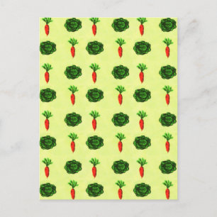 Cartão Postal De Festividades Cor d'água do Jardim Vegetal Verde-Russo