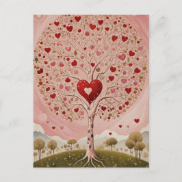 Cartão Postal De Festividades Coração