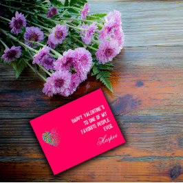 Cartão Postal De Festividades Coração de cor moderna rosa eu te amo cartão posta