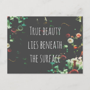 Cartão Postal De Festividades Coral Reef Inspirational Beneath Surface Cote