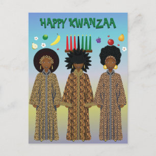 Cartão Postal De Festividades Coro Afro-Americano de Kwanzaa