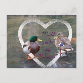 Cartão Postal De Festividades Corte de Mallards