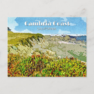 Cartão Postal De Festividades Costa de Cambria