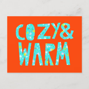 Cartão Postal De Festividades Cozy e Quente