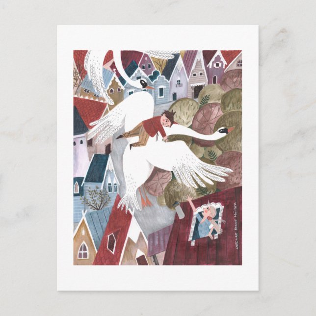 Cartão Postal De Festividades Crianças de conto de fadas (Frente)