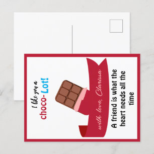 Cartão Postal De Festividades Crianças Engraçadas de Cartão de Dia de os namorad