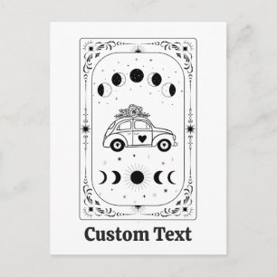 Cartão Postal De Festividades Crie Seu Próprio Tarot Casamento Sagrado da Lua Ce