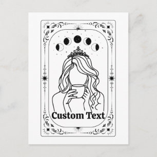 Cartão Postal De Festividades Crie Seu Próprio Tarot Noiva Celestial Despedida d