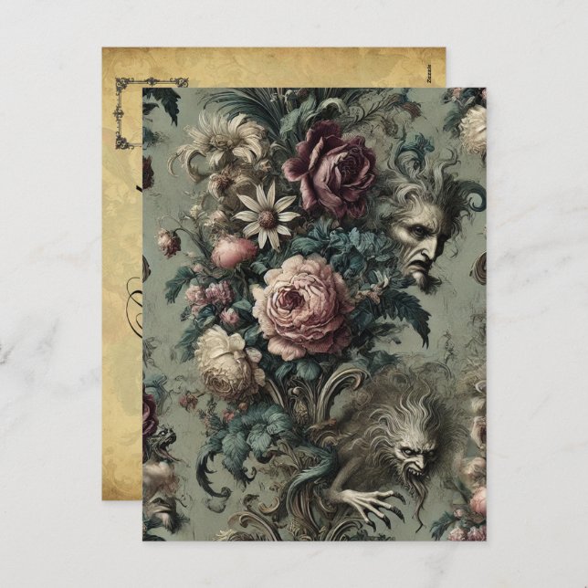 Cartão Postal De Festividades Crimes contra Eldridge - Vitoriano Gótico (Frente/Verso)