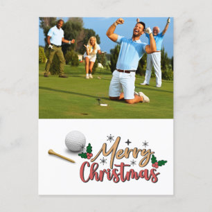 Cartão Postal De Festividades Crio Golfer, você tem o cartão de Natal