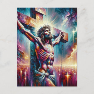 CARTÃO POSTAL DE FESTIVIDADES CRISTO A LUZ