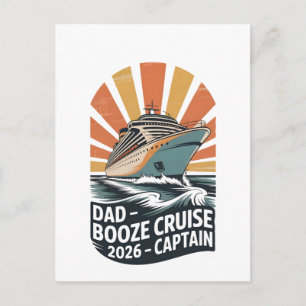 Cartão Postal De Festividades Cruzeiro de Bebidas do Papai 2026 Família Cruzeiro