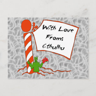 Cartão Postal De Festividades Cthulhu Christmas