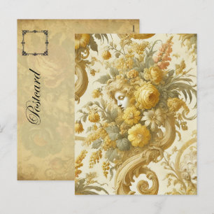 Cartão Postal De Festividades Culpa do Dourado - Vitoriano Gótico