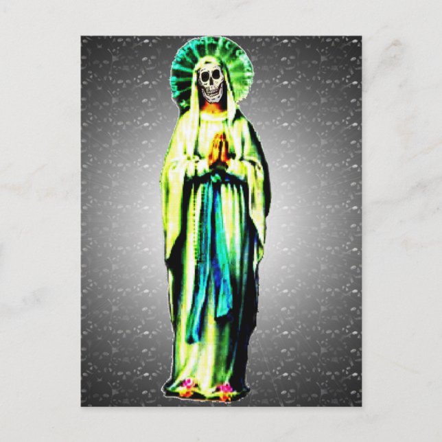 Cartão Postal De Festividades Cult Of Santa Muerte (Frente)