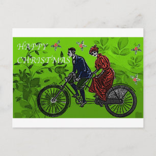 Cartão Postal De Festividades Cumprimento em tandem do Natal