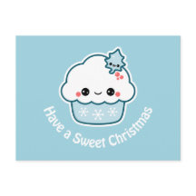 Cupcake doce do Natal