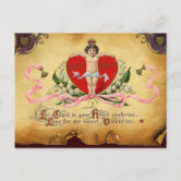Cartão postal de mensagem de Namorados Cupids