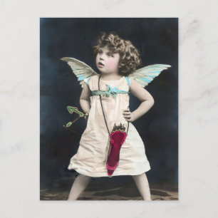 Cartão Postal De Festividades Cupido Zangado