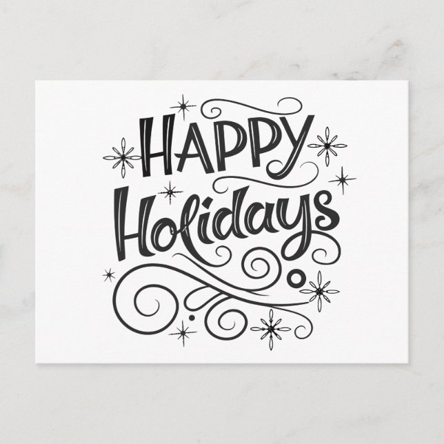 Cartão Postal De Festividades Custom Business Holiday Cards  (Frente)