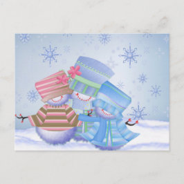 Cartão Postal De Festividades Cute Christmas Gifts