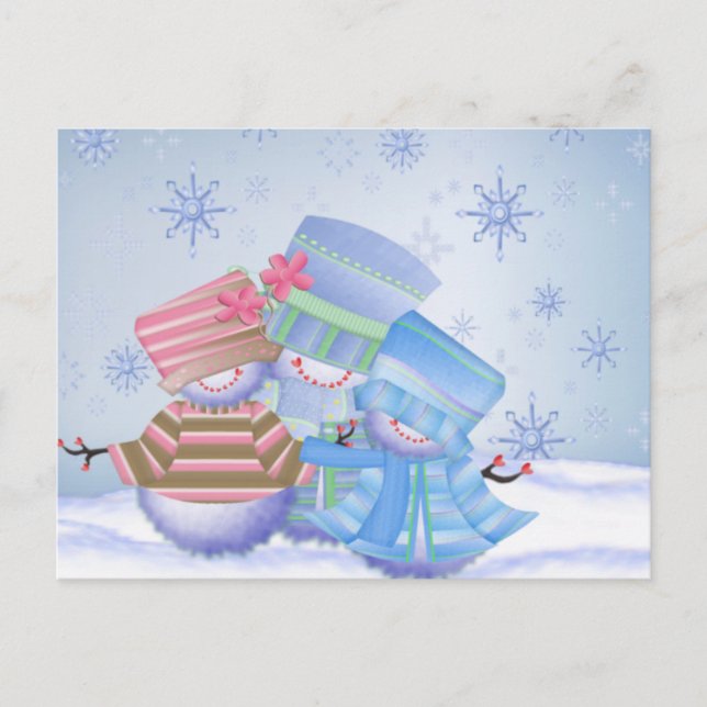 Cartão Postal De Festividades Cute Christmas Gifts (Frente)