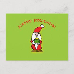 Cartão Postal De Festividades Cute Little Santa Claus on Apparel and Gifts