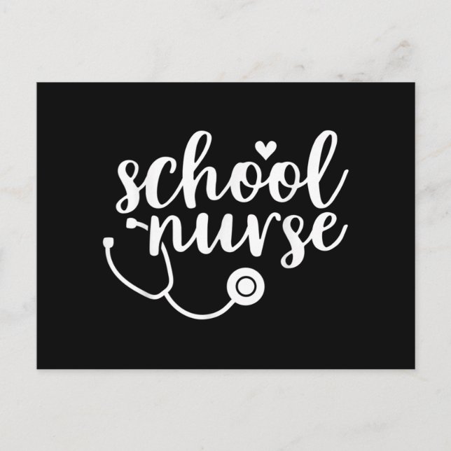 Cartão Postal De Festividades Cute School Nurse Appreciation (Frente)