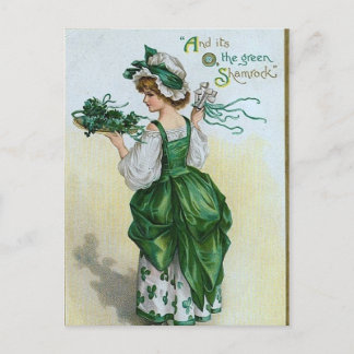 Cartão Postal De Festividades Cute vintage Saint Patrick's Day postcard