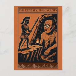 Cartão Postal De Festividades Cyclops Cave Duel