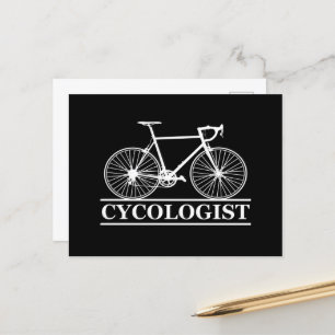 Cartão Postal De Festividades Cycologist tem um ciclismo engraçado dizendo