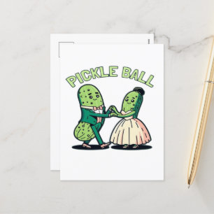 Cartão Postal De Festividades Dança de Salão de Pickleball