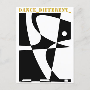 CARTÃO POSTAL DE FESTIVIDADES DANCE_DIFFERENT_
