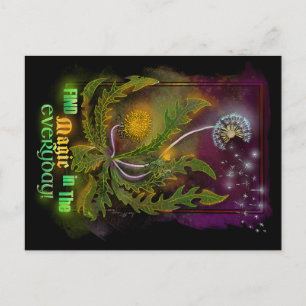 Cartão Postal De Festividades Dandelion Magic no dia a dia!