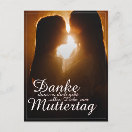 Cartão Postal De Festividades Danke, dass es dich gibt - Muttertag