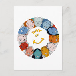 Cartão Postal De Festividades Day of Happiness