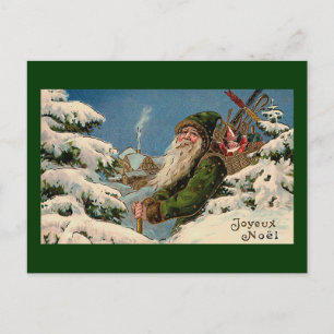 Cartão Postal De Festividades De "cartão do vintage Joyeux Noel"
