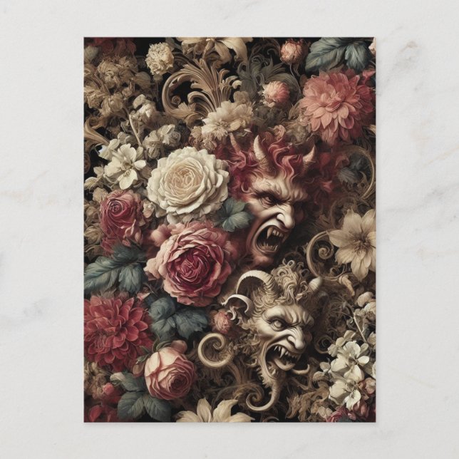 Cartão Postal De Festividades Decadente Devilry - Barroco Gótico (Frente)