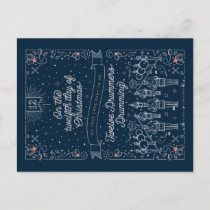 Cartão Postal De Festividades DÉCIMO SEGUNDO DIA DE NATAL / Cartão de Natal