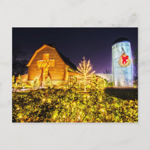Cartão Postal De Festividades decoração cel do Natal de charlotte da biblioteca