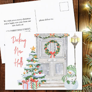 Cartão Postal De Festividades Decoração de Novos Corredores Número do Portão de
