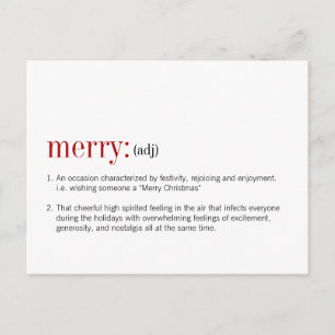 Cartão Postal De Festividades Definição de Feliz de Natal