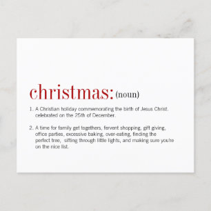 Cartão Postal De Festividades Definição de Natal