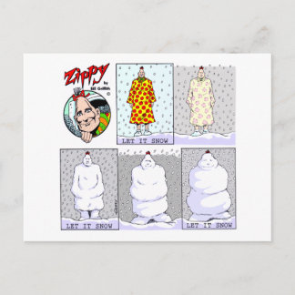Cartão Postal De Festividades Deixais lhe para nevar