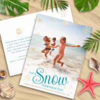 Deixe Nevar em Outro Lugar Foto Divertida da Praia