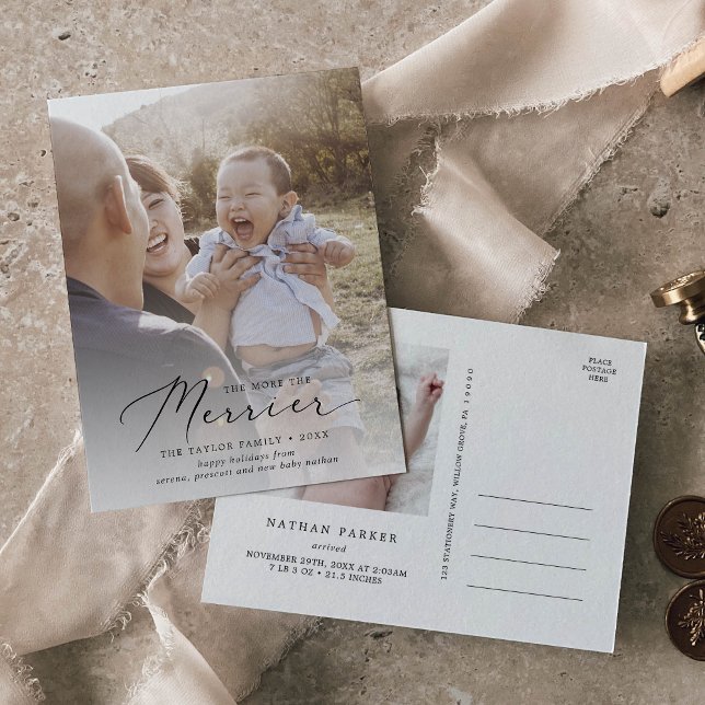 Cartão Postal De Festividades Delicar Feliz Natal Novo Nascimento Bebê (Criador carregado)