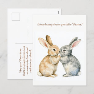 Cartão Postal De Festividades Delícia de Páscoa 🐇 Hoppy personalizável