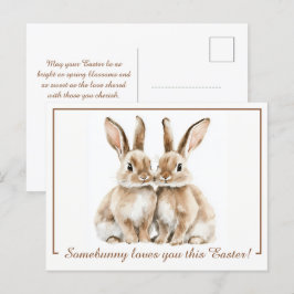Cartão Postal De Festividades Delícia de Páscoa 🐇 Hoppy personalizável